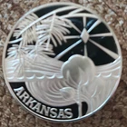 Arkansas Franklin Mint 50 State Bicentennial Medal - Sterling Silver