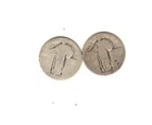 Vintage and Nice! 2 - 90% SILVER TWO of DATELESS STANDING LIBERTY QUARTER COINS