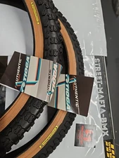 TIOGA Comp 3 TIRES BMX BIKE GUMWALLS 20"x 1.75" & 2.125" pair old school SE GT