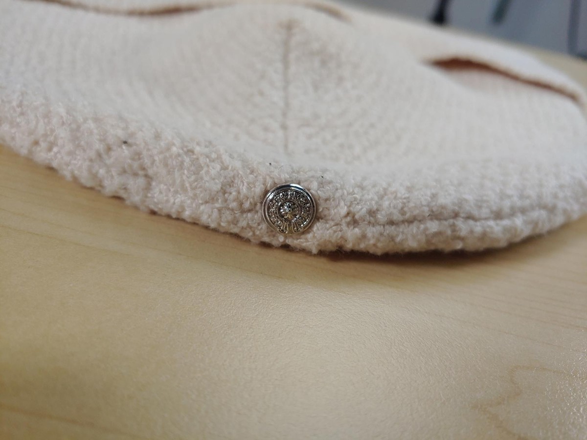Chrome Hearts Pony Hair Cross Patch Beanie in Cream/Leopard | eBay