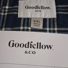 Goodfellow & Co Men s Blue Plaid Button-Down ...