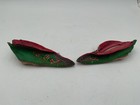 ANTIQUE CHINESE EMBROIDERED Green SILK FABRIC BOUND FOOT LOTUS SHOES — photo 1