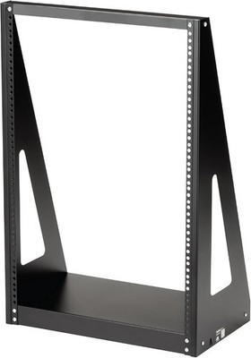 StarTech 16U 2-Post Open Frame Desktop Server Rack 19in Compact Space-Saving