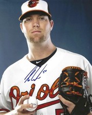 Signed  8x10 RYAN WEBB Baltimore Orioles Autographed photo - COA 