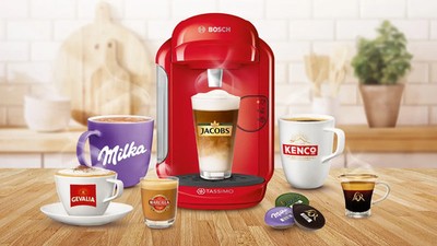 Bosch Tassimo Vivy2 Kapselmaschine   Rot   gelbe Service T-Disc & Kurzanleitung