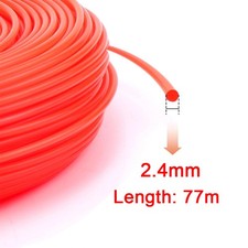 77M x 2.4mm Strimmer Trimmer Line Heavy Duty Garden Grass Wire Round Nylon Cord 0.11 per metre