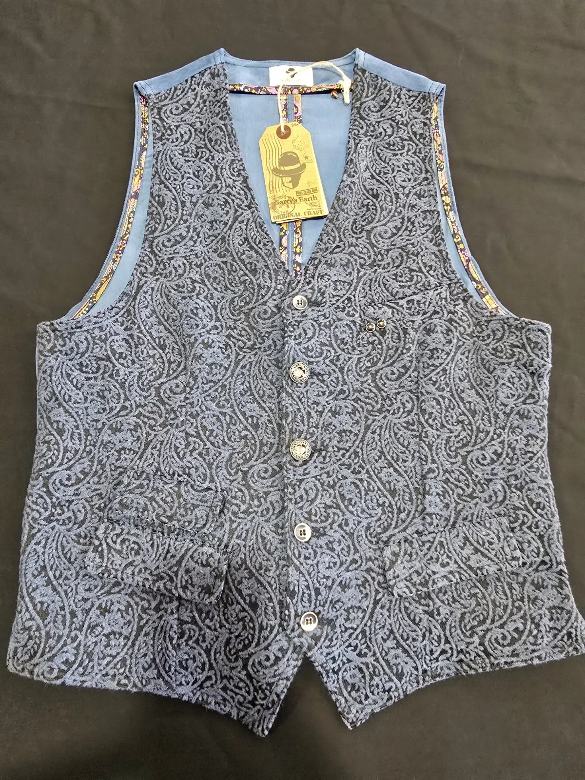 Garry's Earth Vest Handcrafted Made In Italy Size M Cod.34 - product detail image 3
