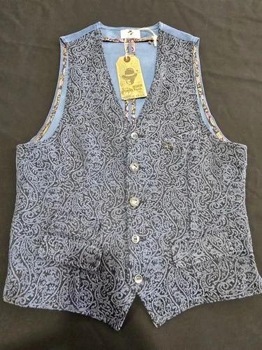 Garry's Earth Vest Handcrafted Made In Italy Size M Cod.34 image 3
