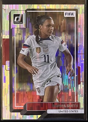2022-2023 Sophia Smith Donruss SILVER FLASH Parallel #129 USA FIFA World Cup SP!