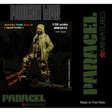 PARACEL MINIATURES MODERN WAR SERIES MW 3515 SAA/FSA TANK RIDER 9 SQUAD LEADER