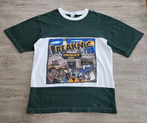90s Freaknic T-shirt Sz L TLC 2PAC Creep Rare H 1990s vintage concert t-shirt, vintage, single stitch, B+ condition