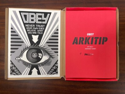 Shepard Fairey Obey Arkitip 51 Complete Set - Stencil And Signed