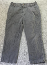 CHAPS Boys Approved Schoolwear Gray Adjustable Waist Pants Size 20 Husky