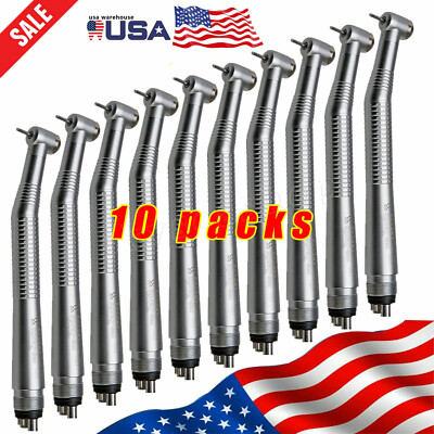 1-10Pack NSK Style Dental High Speed Handpieces Push Button 4Hole Turbine SEASKY
