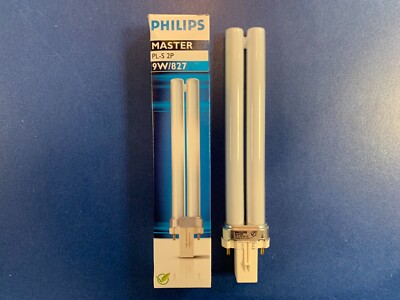 PHILIPS Master PL-S 2P Kompaktleuchtstofflampe 9W 827 Warm Weiß Deluxe G23