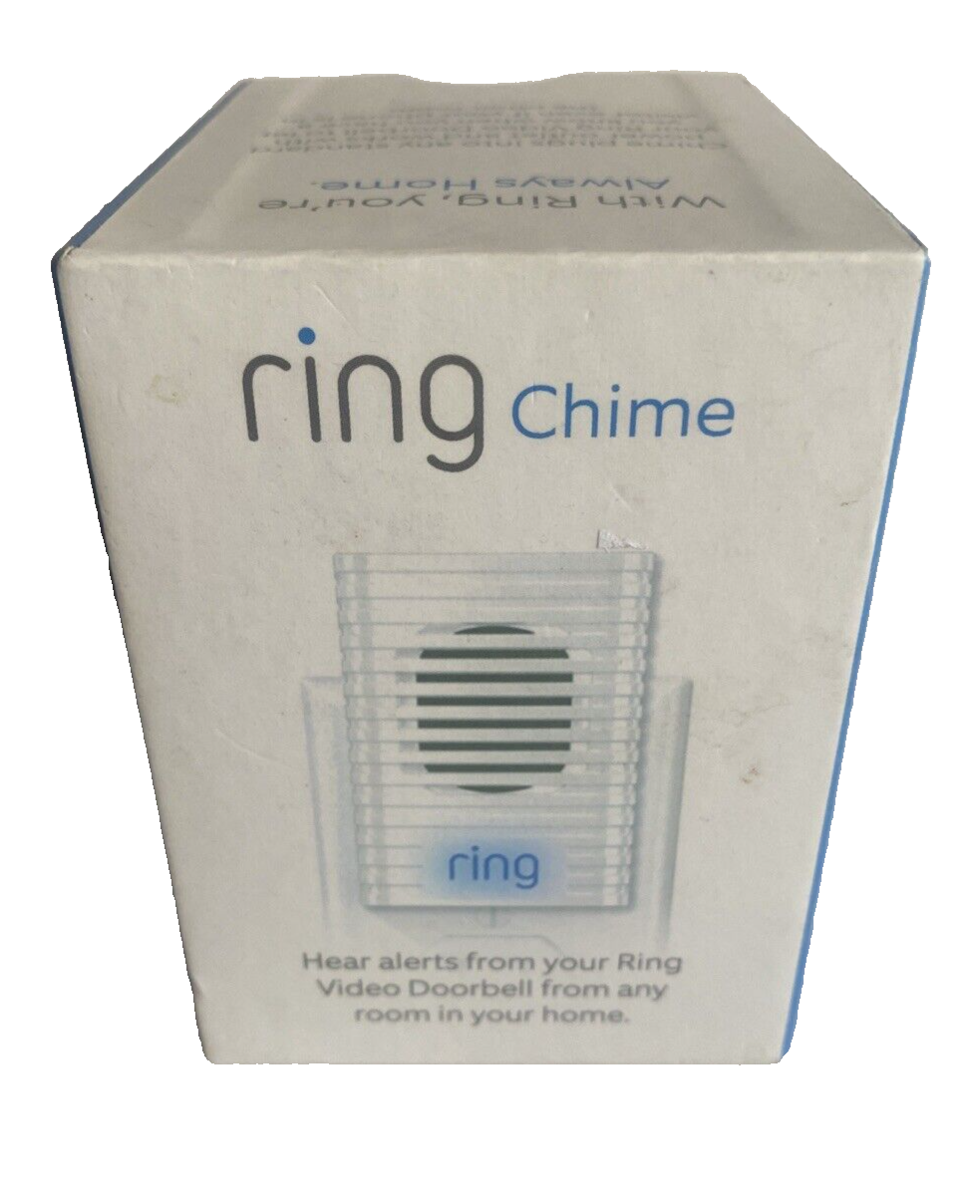 Ring Chime White 1st Generation Plug In Doorbell Alarm Original Box-image