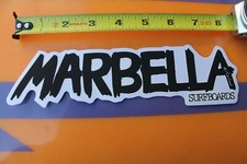 Marbella Surfboards 2020 Clear Black Graffiti Paolo Cabral V24 Surfing STICKER