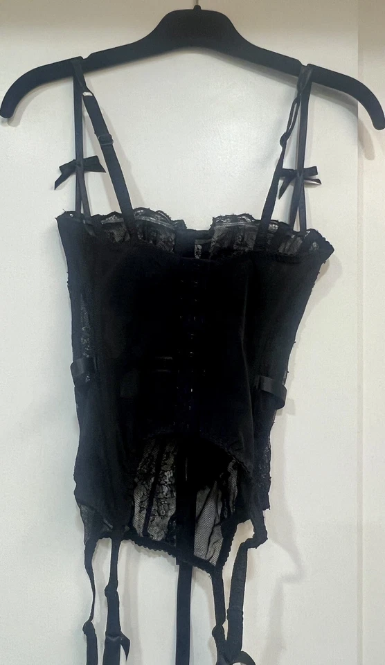 Corsé/vasco Agent Provocateur Love en encaje negro 32C Foto 4 de 4