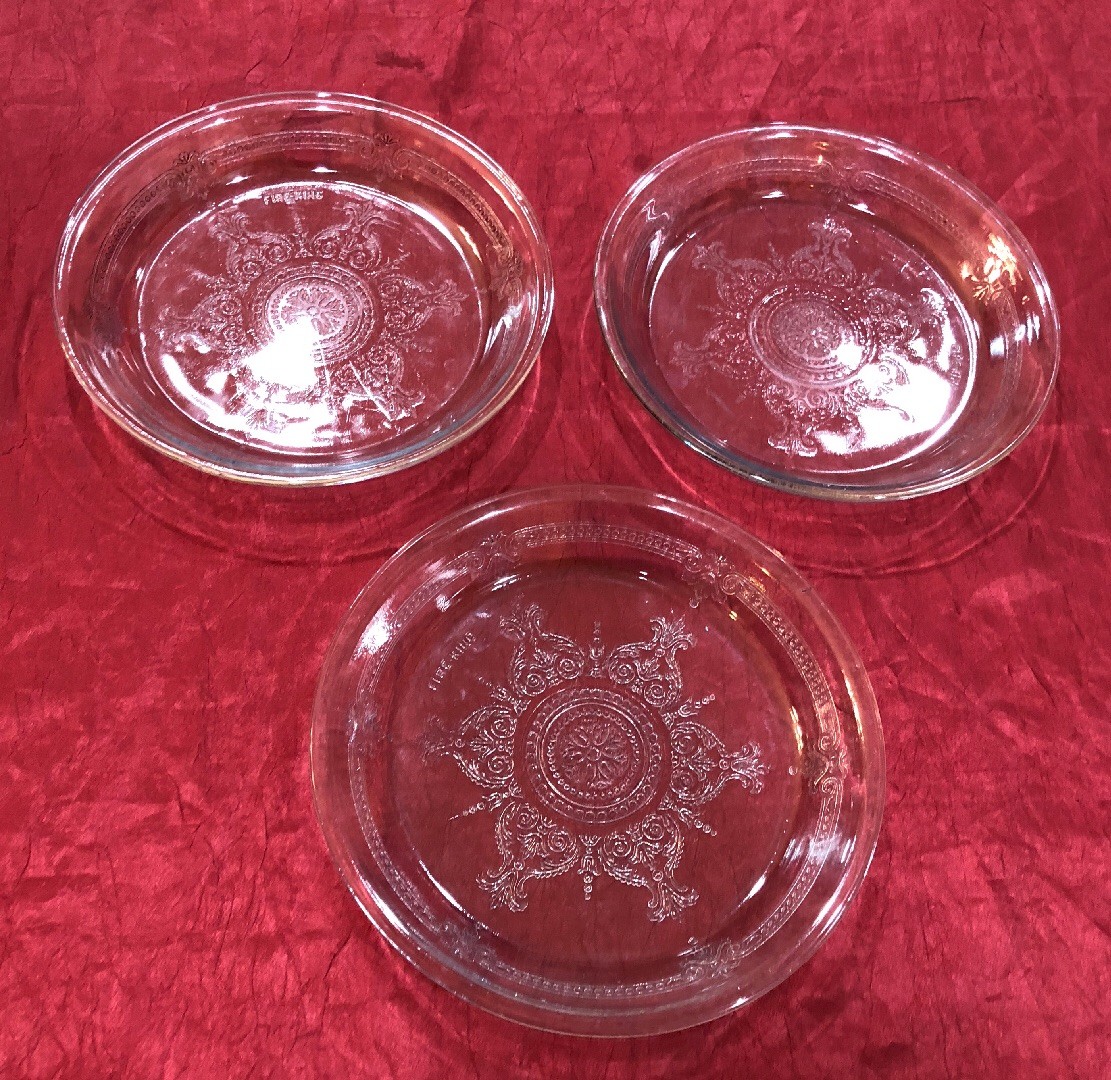 1940's Fire King Depression Glass Pie plate Quantity Of Three eBay