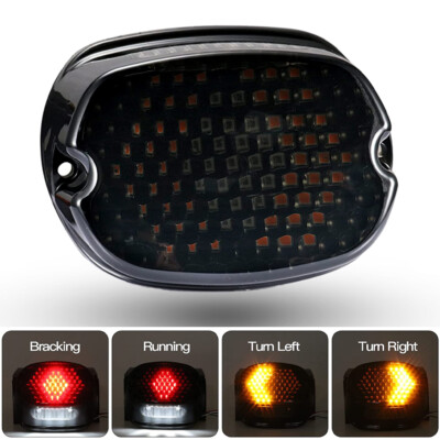 LED Tail Light Brake Turn Signal for Harley Road King Electra Glide Softail Dyna