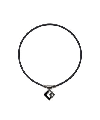 Colantotte Magnetic Necklace TAO AURA Matte Black LL 51cm Made in