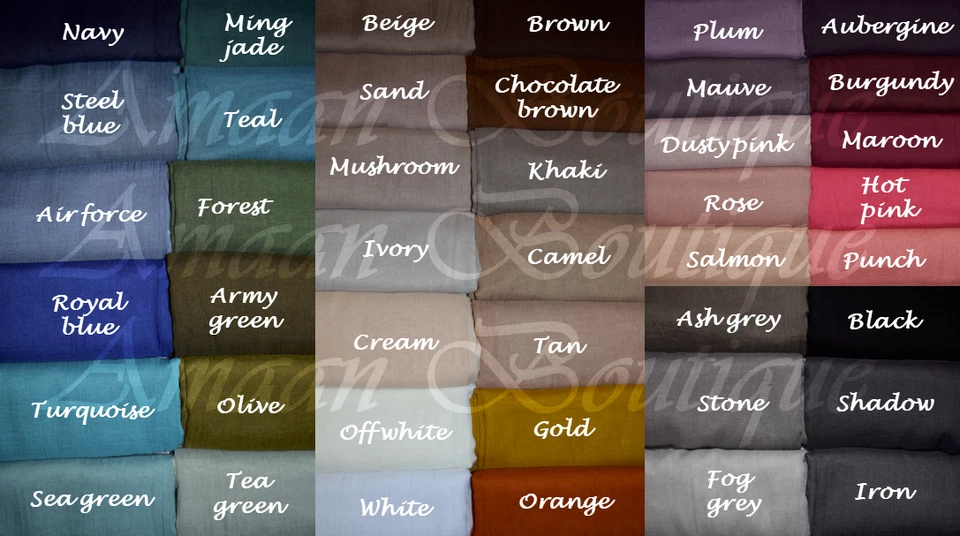 New Premium Quality Soft Cotton Silk Modal Maxi Hijab Scarf Shawl Wrap Headscarf - Image 3 of 4