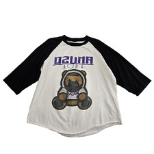 Ozuna Aura Tour 2016 Raglan T Shirt 3/4 Sleeve Men Medium Black/White USA Made