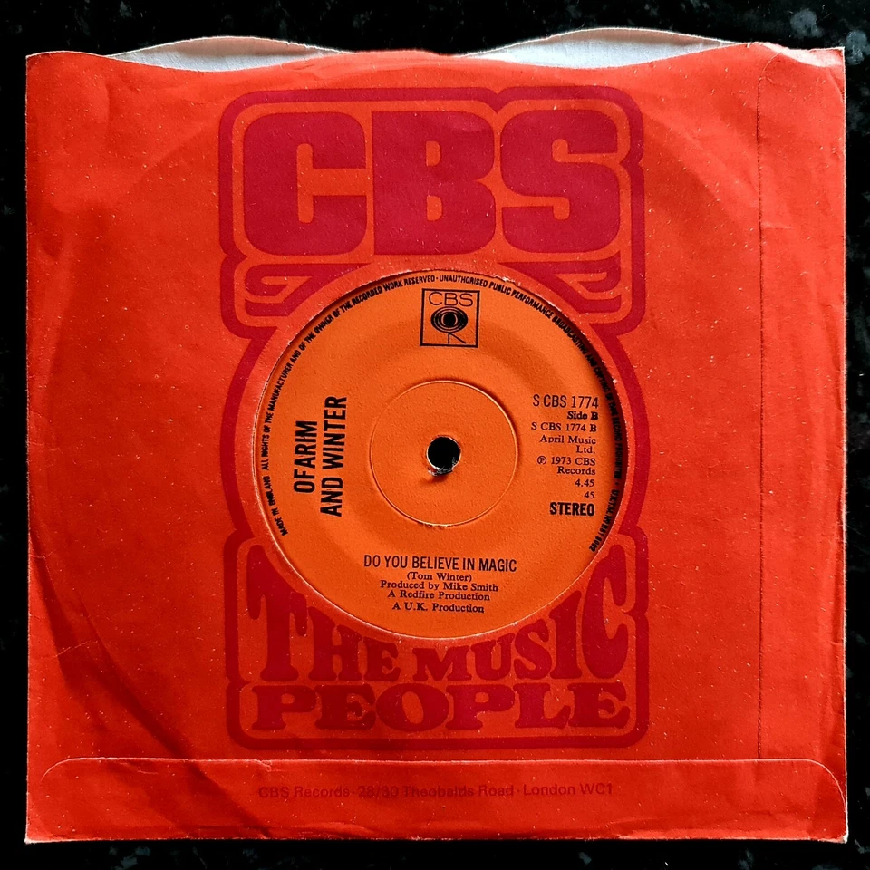 Ofarim And Winter - Take Me Up To Heaven / Do You Believe In Magic - Ex Con 7"  - Image 2 of 2