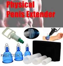 NEW Male Penis-Extender Handle Vacuum Pump Cup Stretcher Enhancement Belt Hanger