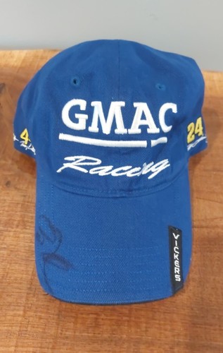 Brian Vickers GMAC Racing Adjustable Blue Signed Baseball Hat Cap Hendrick Motor