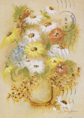 FLOWERS Vintage Ansichtskarte Postkarte CPSM #PBZ126.D