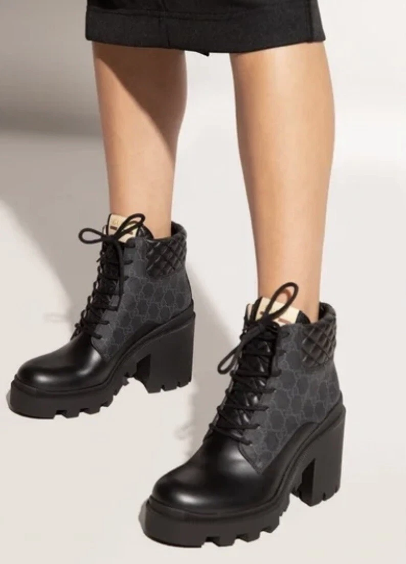 1,4k superbes bottes de combat authentiques Gucci Apollo GG Supreme taille EU 41,5 US 11,5