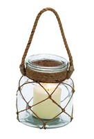 Benzara Gorgeous Styled Glass Rope Candle Lantern, New, Free Shipping on sale Benzara Gorgeous Styled Glass Rope Candle Lantern, New, Free Shipping on sale
