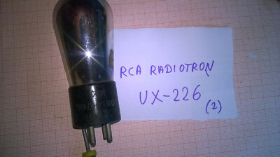 Antk Tube Röhre UX-226 RCA Radiotron (2)  ((4)