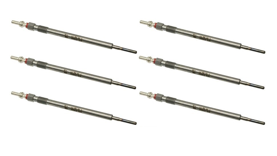 Set of 6 Glow Plug 8 mm OEM BERU GE105 for Dodge Sprinter 2500, Sprinter 3500
