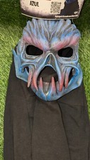 Party City Zagone Studios Azul Latex Mask Hood NWT Adult Size Made in USA
