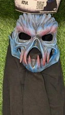 Party City Zagone Studios Azul Latex Mask Hood NWT Adult Size Made in USA