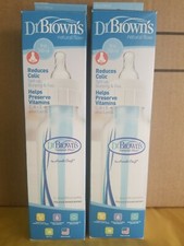 2 Dr Browns 8 Oz. Pa Free Polypropylene Natural Flow Standard reduces colic