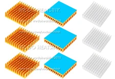 45x45x10mm Electronic Radiators Heatsink for CPU GPU IC Chip With Adhesive Tapes
