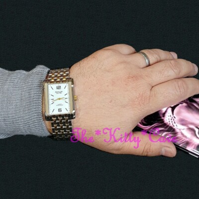 Designer Style OMAX 2tone Silver & Gold S.Steel, Epson Seiko Movt, Watch HSJ685
