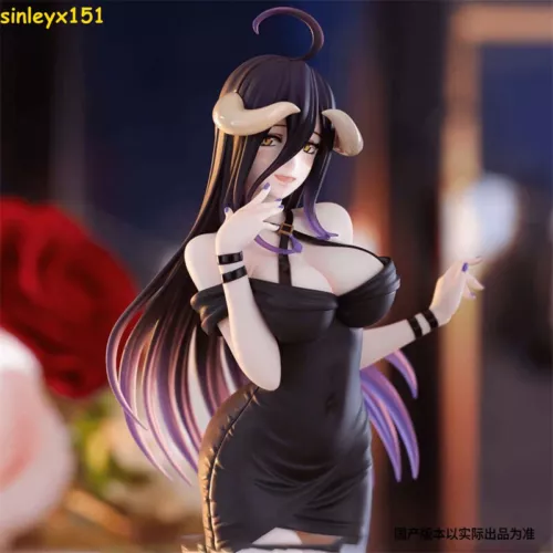 Overlord IV Albedo Figure Model Black Dress Ver. Desktop Statues Ornament Boxed#