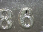 1886  MORGAN DOLLAR DIE CLASH & LINE IN 6    6 OVER 6  GEM BU   W77