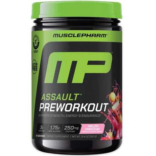 MusclePharm Assault Energy & Strength Pre Workout - 30 Servings, Melon Hwachae