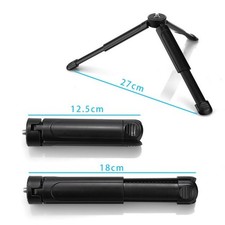 Adjustable Height Tripod for DJI Action Cameras Compact Desktop 18x10x5cm