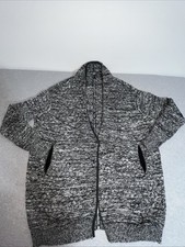 Lululemon Merino Wool Cardigan Sz M/L Thumbholes Tunic Chunky Oversized Sweater