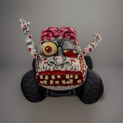 Monster Jam Truckin Pals Brains Zombie Monster Truck 9'' Plush Toy Stuffed Pillow