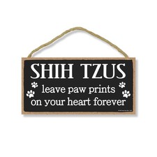 , Shih Tzus Leave Paw Prints, Pet Memorial Home Decor, Dog Bereavement Wall S...