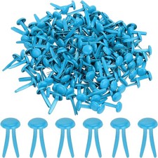 100 Pcs Mini Metal Brads Fasteners, Pastel Round Head for Crafts 8x15mm