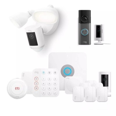 Ring Alarm Pro Wired Home Security System with Built-in eero WiFi 6 Router White