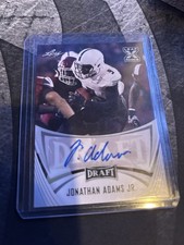 Leaf 2021 Draft Jonathan Adams Jr. #BA-JA2 Rookie Autograph Football Card. rookie card picture